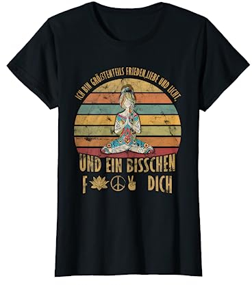 Ich Bin Größtenteils Frieden Liebe Und Licht Yoga Geschenk T-Shirt