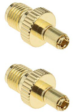 Create idea 2X SMA Femelle à TS9 Mâle Adaptateur RF Connecteurs Coaxiaux Plaqué Or pour Antennes Diffusant Périphériques LAN sans Fil Wi-FI