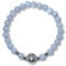 Majas Perlen Aquamarin Armband Perlen echt 6mm Lebensbaum Edelstahl Silber oder Gold - Handmade Perlenarmband Blau Selbstbewusstsein Liebe Glück Frieden - Spiritueller Schmuck Damen Herren Kinder