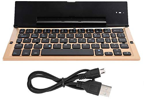 Keyboard, Mini Keyboard PC Accessory Computer Parts Foldable Square with Stand for Bluetooth Fit for Smartphone Tablet