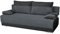 mb-moebel Couch mit Schlaffunktion und Bettkasten Schlafsofa 200cm Breit Gästebett Kindersofa Wohnzimmercouch Bettsofa 3 Sitzer Sofa Ausziehbar Sitzbank 196x92x85 cm Nisa (Dunkelgaru + Schwarz)