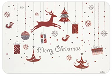 Excelsa Merry Christmas - Set di 6 tovagliette in polipropilene