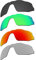 EZReplace Lentes de repuesto para gafas de sol Oakley Radar EV Advancer OO9442 (lentes polarizadas), se adapta al marco Oakley Radar EV Advancer (negro carbón, verde primavera, rojo fuego, plateado