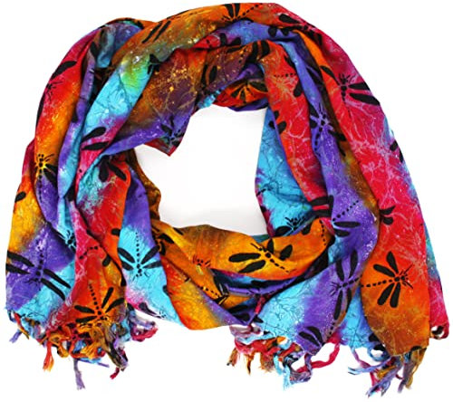 PANASIAM Schal B011 dragonfly multic, L