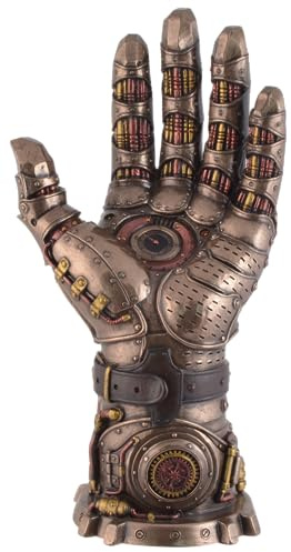 VOGLER Joh. Vogler GmbH Steampunk Handschuh des guten Willens, aus Kunststein, von Künstlerhand bronziert und colorier, by Veronese