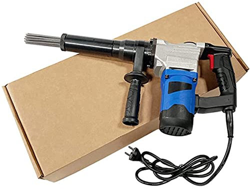Electric Needle Scaler, 1100W High Power Industrial Grade Electric Needle Scaler HandHeld Needle Derusting Gun Electric Jet Chisels for Removal of Rust, Weld Slag and Paint,220V