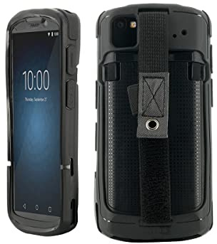 MOBILIS Schutzhülle für Zebra TC53 TC58 mit Handschlaufe | Anti-Sturz-Handschlaufe & Stifthalter - Robuste Hülle für Touchscreen-Computer - Antimikrobieller - Etui in Militärqualität