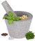 Relaxdays Mortier avec Pilon, Granite, Robuste, Durable, Rugueux, pour épices et Herbes, H x D : 10 x 14 cm, Gris