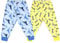 MOEMOE BABY 2 Stück Windelhose Windelrock, Trainingshose Töpfchentraining, Baumwolle Lernhose Trainerhosen für Baby Kinder, Blau+Gelb, M/3-5 Jahre