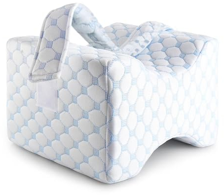 Ecosafeter Cuscino per Gambe e Ginocchia per Dormire Morbido Cuscino Memory Foam per Gambe Aiuto Posizione Corretta per Dormire