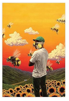 BSapp Tyler The Creator Flower Boy Poster Leinwand Poster Wandkunst Dekor Druck Bild Gemälde für Wohnzimmer Schlafzimmer Dekoration 30 x 45 cm