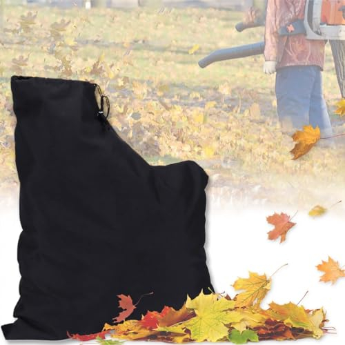 WXNPA Bolsa Soplador Aspirador,Recogedor De Hojas Jardin Florabest Sopladores De Hojas Soplador De Hojas Para Aspiradora Bolsa De ColeccióN Hojas Ajustable Oxford Con Cremallera (44X60CM)