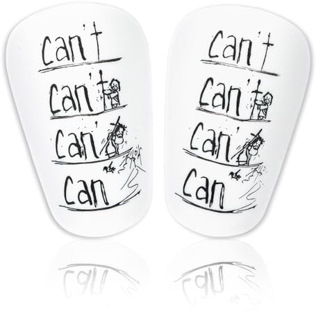 Mini Schienbeinschoner Fußball, 1 Paar Mini Beinschutz für Kinder & Jugendliche, Fußball-Schutzzubehör Anti-Kollisions Stoßfeste, Personalisierbar Can't Can Schienbeinschoner, Extra Klein