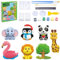 JJQHYC Gipsgießset Tier Gießen Spielzeug DIY Gipsfiguren zum Bemalen für Kinder Geschenk zum Basteln Tier Gipsfiguren Selber Gießen und Anmalen