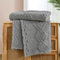 WONGS BEDDING Kuscheldecke Flauschig Decke Grau, Sofadecke Wolldecke 220x240 Wohn- & Kuscheldecken, Warme Weiche Fleecedecke Boho Decken überwurfdecke für Sofa Couch Bett