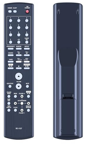 TCNOUMT RC-1127 Ersatz-Fernbedienung für Denon AV-Receiver DM38 RCDM38 RCDM-38 RCD-M39 RC1127 30701010400AD