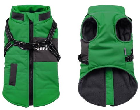 Lairle Hundemantel Winter Hundejacke Hundegeschirr Mantel Welpenmantel Jacke Weste Kleidung Kleines Hundegeschirr Hundemäntel für kleine mittelgroße Hunde