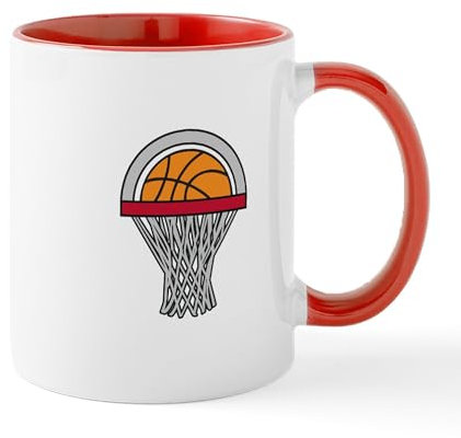 CafePress Basketball Hoop Mugs 11 oz (325 ml) Ceramic Coffee Mug