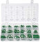VBGURR Lot de 270 joints toriques - 18 tailles - Assortiment de joints toriques - Pour climatisation, voiture, véhicule - Vert