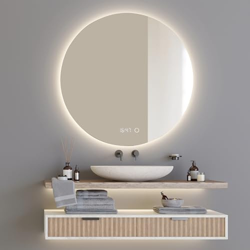 Lumoire® Badspiegel Mit Beleuchtung - Wandspiegel - Rund (100 cm)