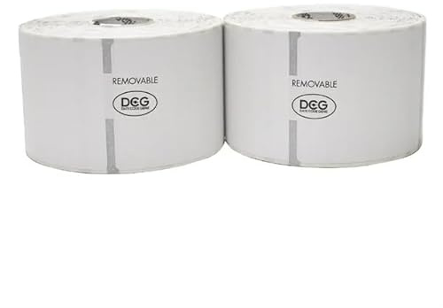 Date Code Genie Removable Labels Plain - 2x2 (2x750) | Washes away cleanly under any water temperature in under 30 seconds to prevent sticky adhesive residue on containers.
