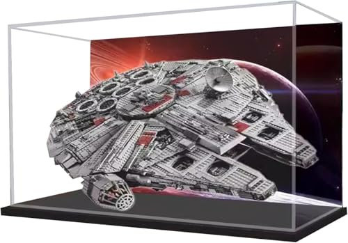 Acryl-Vitrine für Lego Star Wars Millennium Falcon 75192 - Vitrine, schützen und dekorieren, Modell mit staubdichter Aufbewahrung (85 x 65 x 25) (C)