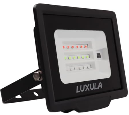 LUXULA RGB LED Strahler Fluter Außen 100W Dimmbar mit Fernbedienung - IP65 Außenleuchte Bunt Flutlichtstrahler Garten Party Outdoor
