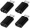 4 PCS USB C to Micro USB Adapter, Micro USB Adapters, Female to Male Connector Compatible with Samsung, Android Devices, PS4 Controller & More