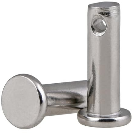 Perni Di Centraggio M5 - Confezione Da 2 Perni Di Centraggio Cilindrici In Acciaio Inossidabile 304 Con Foro - Perni Di Posizionamento Resistenti for Macchinari, Automotive E Fai Da Te(M5*25)