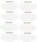8Pièces Lot de Caches Ronds pour Plafonnier Plaques de Recouvrement Vierges avec Vis pour Cache Prises Électriques Accessoires de Plafond Polyvalents pour Maison Bureau