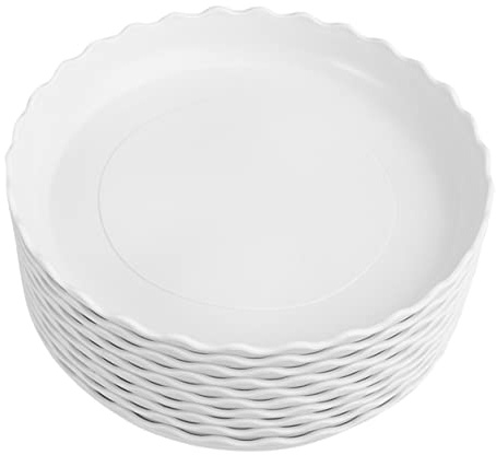 TOYANDONA 20 Pièces Saucisses Plastique pour Plantes Plateaux Ronds Pratiques pour Pots de Fleurs pour Intérieur et Extérieur