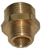 Adapter 1/2 Zoll Außengewinde x 3/8 Zoll Außengewinde Messing