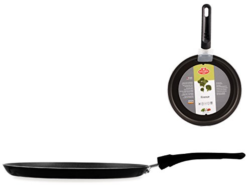 Ballarini Firenze Krepppfanne 1 Griff, Cortan, Schwarz, Durchmesser 25 cm