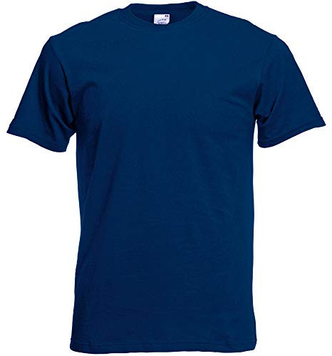 Fruit of The Loom Mens Screen Stars Original Full Cut Short Sleeve T-Shirt (2XL) (Navy)