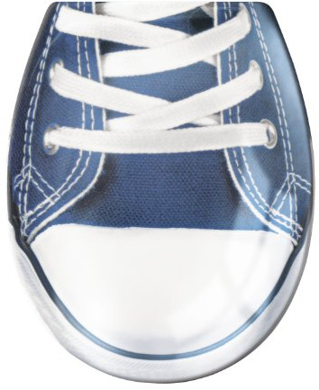 Kleine Wolke 1809700075 WC Sitz Motiv Sportschuh, 37x 45 cm, blau