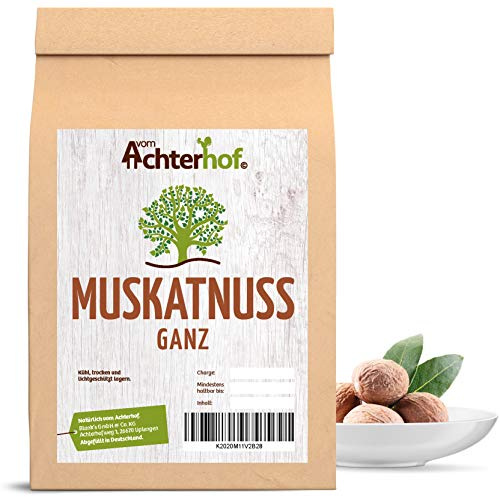 10 Muskatnüsse Premium Qualität natürlich vom-Achterhof Muskatnuss ganz Muskat