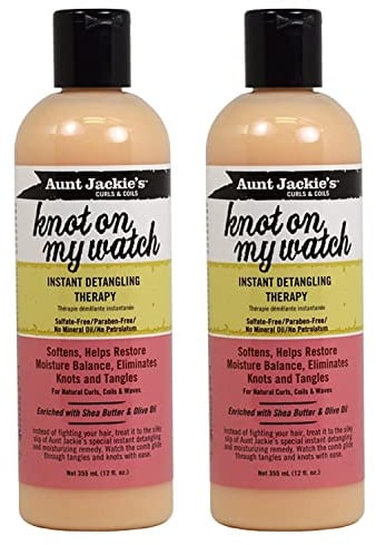 Aunt Jackie's Tante Jackies Knoten in meiner Schicht Detangling Therapie 12 Ounce (354ml) (2-Pack)