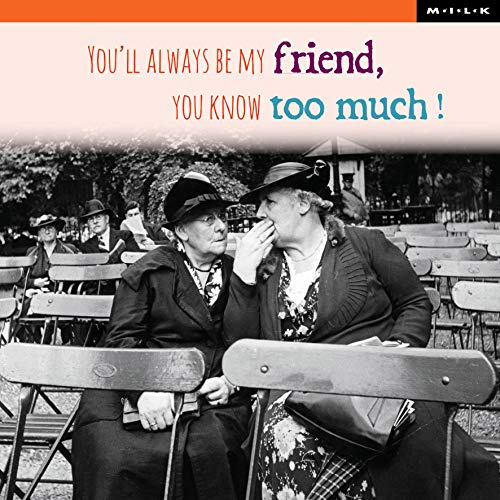 Milk Greeting Card Ladies Whispering Friendship Card