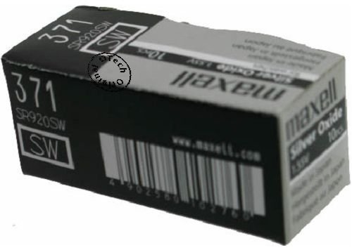 Otech Packung 10 Batterien kompatibel für varta V371