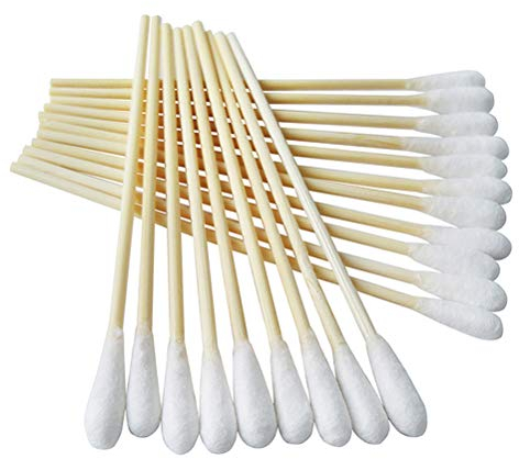 Frcolor Cotton Swabs with Wooden Handles Cotton Tipped Applicator, 6 Inch, Pack of 200