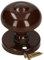 KOTARBAU® Pomello per porta Ø 55 mm marrone verniciato a polvere maniglia porta impugnatura cancello