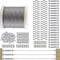 TooTaci Edelstahlseil 3mm Set,122M/3mm Stahlseil mit M5 Spannschlösser Kit,304 Edelstahl Drahtseil & M5 Seilspanner Edelstahl,Stahlseil mit ösen,Seilspanngarnitur für Hänge,Zaun,Decking,Geländer