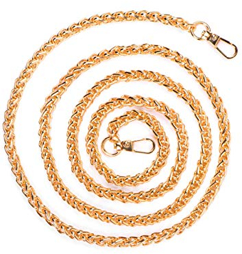 OneFlow® Cordon de Remplacement Compatible avec Tous Les téléphones Portables | Chaîne de Smartphone sans Couvercle - Ruban en métal | Ruban de Remplacement dans Or