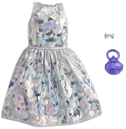Barbie Mattel Fashion Pack mit Diamant Glitzerkleid GWC27 / GRC02