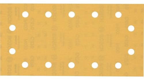 Bosch 50x EXPERT C470 Sandpaper (for Paint on wood, Hardwood, Ø 115x230 mm, Grit 400, Professional Accessory Orbital Sander)