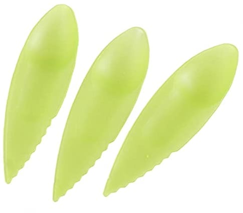 TOSSPER 3 Pcs Plástico Slicer Kiwi Cuchara De Frutas Splitter Accesorios De Cocina Color Aleatorio