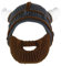 YEKEYI Handgefertigter Strickhelm und abnehmbarer Barbar-Ritter-Strickmtze, Wikingerhrner, Beanie, lustige Mtze fr Kinder und Erwachsene, Unisex, Coffee, Halloween, Weihnachten, Feiertage