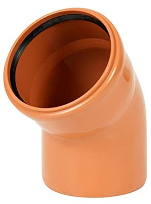 KG Rohrbogen DN110 15° PP Orange – Kanalrohr Abfluss