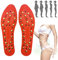 DYK&NX Massage Magnetische Abnehmen Einlegesohle, Akupressur Abnehmen Breathable Einlegesohlen mit 70 Magneten, Gegen Rückenschmerzen Fußschmerzen, Waschbar und Schneidbar (Color : Red, Size : 1pcs)