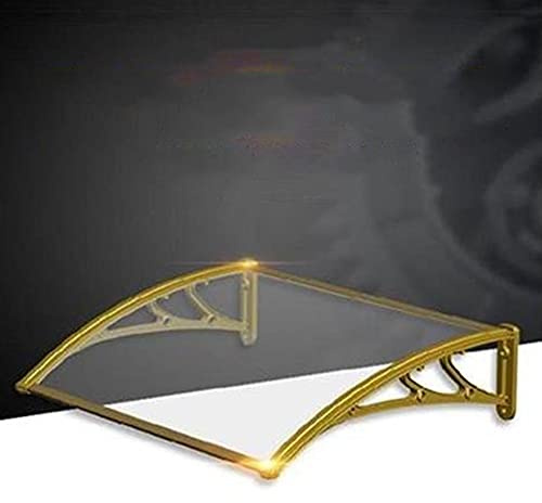 Türvordach, Markisenschutz, UV-beständig, wasser- und regenbeständig, Dachschutzabdeckung, Polycarbonatplatte, Vorderseite, Rückseite, Veranda, Außenbereich, Schatten, Terrassendach, robuste Aluminium